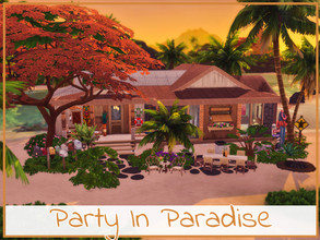 Sims 4 — Party In Paradise by simmer_adelaina — ---PLEASE DON'T FORGET ABOUT MOO BEFORE PLACING IT--- Hello everyone! I