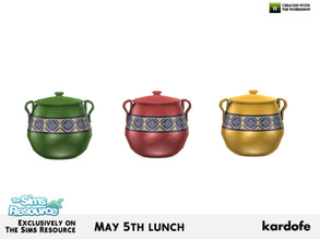 Sims 4 — kardofe_May 5th lunch_Pot by kardofe — Ceramic pot in three color options 