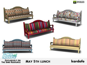Sims 4 — kardofe_May 5th lunch_Sofa by kardofe — Mexican rustic style sofa, in five color options 