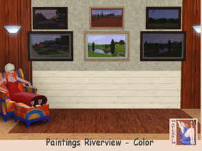 Sims 3 — ws Riverview Painting Color by watersim44 — Selfmade paintings for your Sims. Impressions Riverview - in 6
