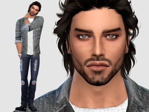 Sims 4 — Sergio Villa by DarkWave14 — Download all CC's listed in the Required Tab to have the sim like in the pictures.