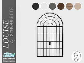 Sims 4 — Louise - Arched door (medium) by Syboubou — French style double arched door.