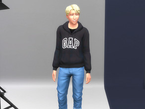 Sims 4 — GAP t-shirt for men by Aldaria — GAP t-shirt for men