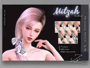 Sims 4 — Mitzah headband_Zy by _zy — you can use it with my Gwen hair=)