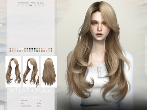 Sims 4 — WINGS-TO0418 by wingssims — Colors:36 All lods Compatible hats Hope you like it!