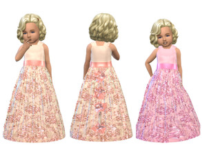Sims 4 — KeyCamz Toddler Dress 0421  by ErinAOK — Toddler Formal/Party Dress 9 Swatches