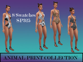 Sims 4 — Animal Print Collection by simsplayer325 — Feel like a bathing beauty in this Animal print swimsuit