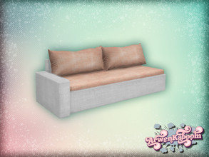 Sims 4 — Pure Morning - Loveseat Left End White Base by ArwenKaboom — Base game sectional sofa part in 5 recolors. This