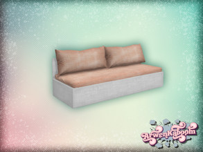 Sims 4 — Pure Morning - Loveseat White Base by ArwenKaboom — Base game sectional sofa part in 5 recolors. This objects