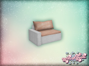 Sims 4 — Pure Morning - Small Part Left End White Base by ArwenKaboom — Base game sectional sofa part in 5 recolors. This