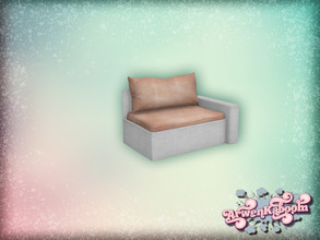 Sims 4 — Pure Morning - Small Part Right End White Base by ArwenKaboom — Base game sectional sofa part in 5 recolors.