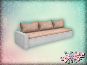 Sims 4 — Pure Morning - Sofa Left End White Base by ArwenKaboom — Base game sectional sofa part in 5 recolors. This