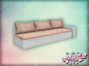 Sims 4 — Pure Morning - Sofa Right End White Base by ArwenKaboom — Base game sectional sofa part in 5 recolors. This