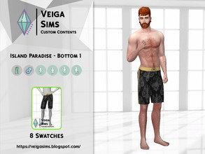 Sims 4 — Island Paradise - Bottom 1 by David_Mtv2 — I recreated many clothes from The Sims 3 Island Paradise EP to The