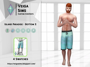 Sims 4 — Island Paradise - Bottom 2 by David_Mtv2 — I recreated many clothes from The Sims 3 Island Paradise EP to The