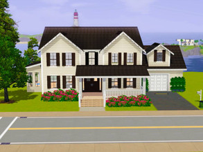 Sims 3 — The Tidy Traditional by TheSimpleSims — A beautiful 3 bedroom, 2 bath, traditional home! Perect for families!