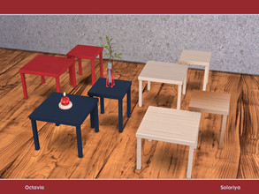 Sims 4 — Octavia. Coffee Table, v2 by soloriya — Double coffee table. Part of Octavia set. 4 color variations. Category: