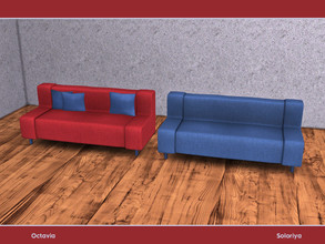 Sims 4 — Octavia. Loveseat by soloriya — Loveseat. Part of Octavia set. 2 color variations. Category: Comfort -