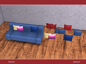Sims 4 — Octavia. Loveseat Pillows by soloriya — Loveseat pillows. Part of Octavia set. 3 color variations. Category:
