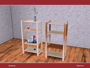 Sims 4 — Octavia. Storage by soloriya — Storage with many slots for decorative items. Part of Octavia set. 2 color