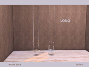 Sims 4 — Phoebe Part Two. Hanging Chair (long) by soloriya — Hanging chair, long. Part of Phoebe Part Two set. 2 color