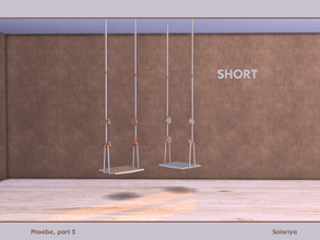 Sims 4 — Phoebe Part Two. Hanging Chair (short) by soloriya — Hanging chair, short. Part of Phoebe Part Two set. 2 color
