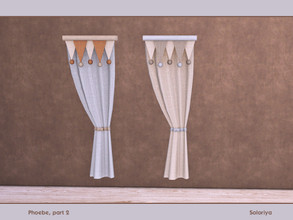 Sims 4 — Phoebe Part Two. Curtain (right) by soloriya — Curtain right. Part of Phoebe Part Two set. 2 color variations.
