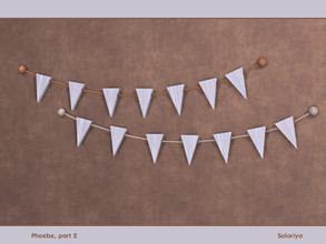 Sims 4 — Phoebe Part Two. Garland by soloriya — Garland with small flags. Part of Phoebe Part Two set. 2 color
