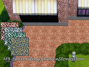 Sims 4 — MB-SolidSiding_BrokenStonesFloor by matomibotaki — MB-SolidSiding_BrokenStonesFloor, decorative broken stone