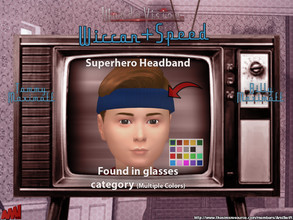 Sims 4 — Wiccan Headband by AmiSwift — Marvel Comics costumes based on the superhero television miniseries WandaVision.