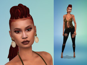 Sims 4 — Aika Gide by starafanka — DOWNLOAD EVERYTHING IF YOU WANT THE SIM TO BE THE SAME AS IN THE PICTURES NO SLIDERS