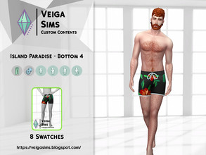 Sims 4 — Island Paradise - Bottom 4 by David_Mtv2 — I recreated many clothes from The Sims 3 Island Paradise EP to The