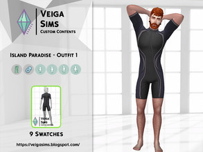 Sims 4 — Island Paradise - Outfit 1 by David_Mtv2 — I recreated many clothes from The Sims 3 Island Paradise EP to The