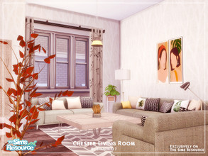 Sims 4 — Chester Living Room by sharon337 — This is a Room Build 7 x 7 Room $15,162 Please make sure you download all