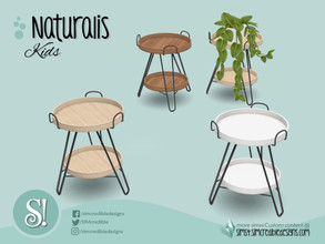 Sims 4 — Naturalis End table by SIMcredible! — by SIMcredibledesigns.com available at TSR 3 colors + variations