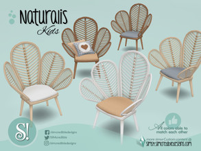 Sims 4 — Naturalis Flower chair by SIMcredible! — by SIMcredibledesigns.com available at TSR 3 colors + variations