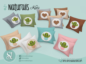Sims 4 — Naturalis Pillows by SIMcredible! — by SIMcredibledesigns.com available at TSR + colors variations