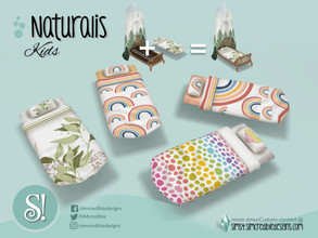 Sims 4 — Naturalis Toddler bed mattress by SIMcredible! — by SIMcredibledesigns.com available at TSR 4 colors variations