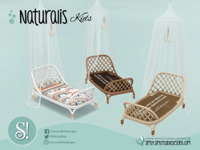 Sims 4 — Naturalis Toddlers Bed Frame Sheer Canopy by SIMcredible! — by SIMcredibledesigns.com available at TSR 3 colors