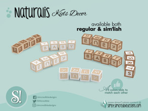 Sims 4 — Naturalis Baby Blocks by SIMcredible! — by SIMcredibledesigns.com available at TSR 5 colors + variations