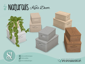 Sims 4 — Naturalis boxes by SIMcredible! — by SIMcredibledesigns.com available at TSR 5 colors variations