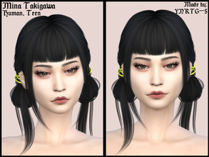 Sims 4 — Mina Takigawa by YNRTG-S — Mina has got an unusual passion: mixology. She's always been interested in the world