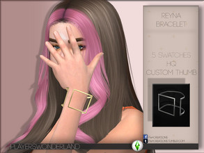 Sims 4 — Reyna Bracelet by PlayersWonderland — Modern and stylish bracelet for your Sims! .5 Swatches .HQ .Custom