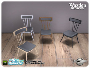 Sims 4 — Wazden bedroom chair desk by jomsims — Wazden bedroom chair desk