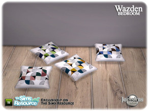 Sims 4 — Wazden bedroom cushion deco for loveseat by jomsims — Wazden bedroom cushion deco for loveseat