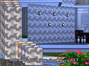 Sims 4 — MB-SolidSiding_Graphics_SET by matomibotaki — MB-SolidSiding_Graphics_SET, graphic wallpaper and matching floor,