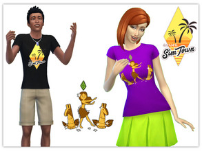 Sims 4 — TS4 Merchandise T-Shirts Pack 7 - Summer Souvenirs by mihaha269 — The last of the merch t-shirt series, this