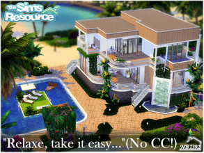 Sims 4 — "Relax, take it easy" (No CC!) by nobody13922 — A large, modern family house, comfortably equipped.
