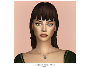 Sims 4 — Aviona Hairstyle by -Merci- — New Maxis Match Hairstyle for Sims4. -For female, teen-elder. -Base Game