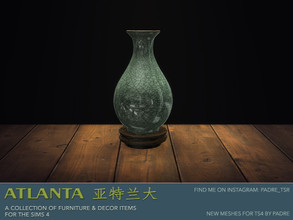Sims 4 — Atlanta Crackle Glaze Vase 1 by Padre — An Asian-inspired set of deco meshes